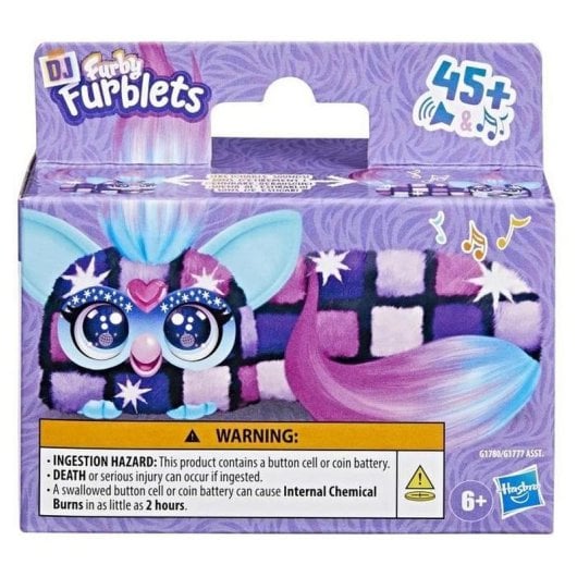 Juguete de peluche Hasbro Furby DJ Furblets Dis-Co-Dazz Extensible con Música y Clip