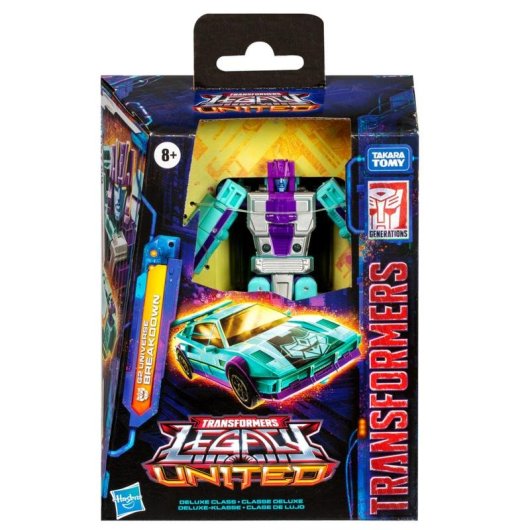 Figura Transformable Hasbro Transformers Legacy Deluxe Breakdown Turquesa Violeta