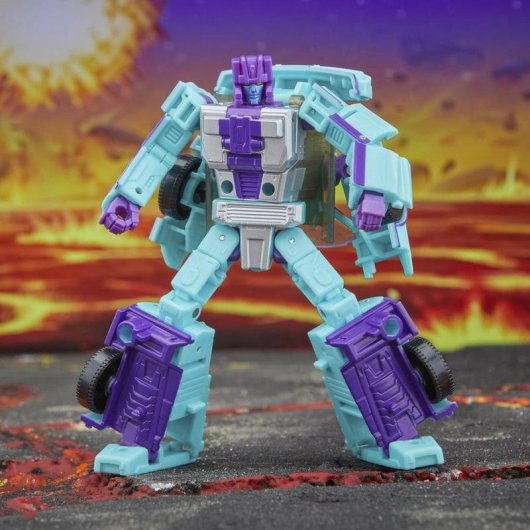 Figura Transformable Hasbro Transformers Legacy Deluxe Breakdown Turquesa Violeta