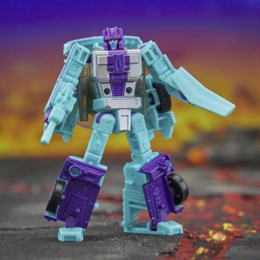 Figura Transformable Hasbro Transformers Legacy Deluxe Breakdown Turquesa Violeta