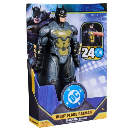 Figura de acción Spin Master Batman Night Flare 30 cm con luz y sonidos