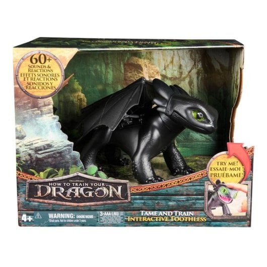 Figura Dragón Interactivo Spin Master Chimuelo Doma y Entrena +60 Sonidos Reacciones