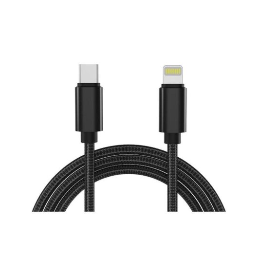 Cable de carga INNOVA USB C a Lightning Negro 1 m Carga rápida