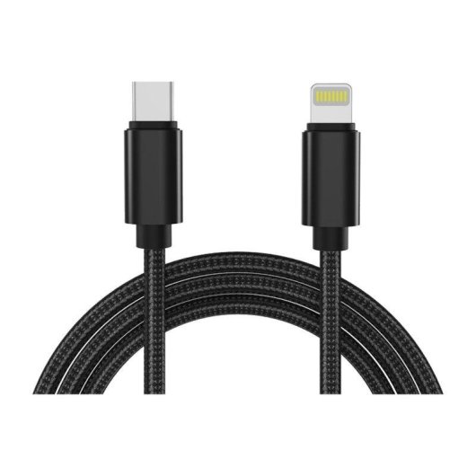 Cable de carga INNOVA USB C a Lightning Negro 1 m Carga rápida