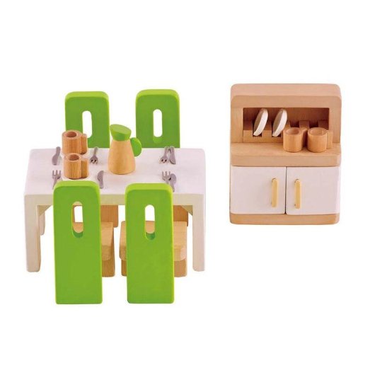 Jeu de cuisine HAPE Dining Room en bois multicolore 23 pieces
