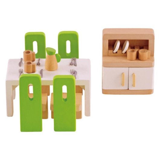 Jeu de cuisine HAPE Dining Room en bois multicolore 23 pieces