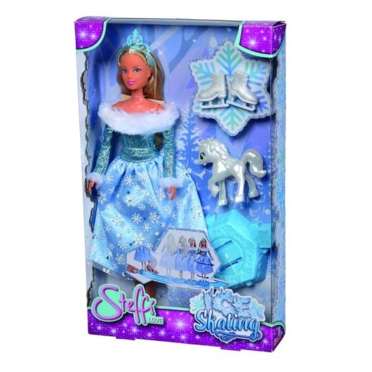 Boneca SIMBA Steffi Love patinadora no gelo licórnio