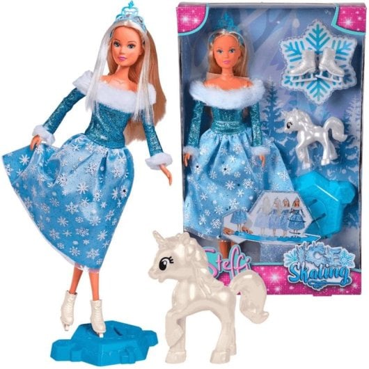 Boneca SIMBA Steffi Love patinadora no gelo licórnio