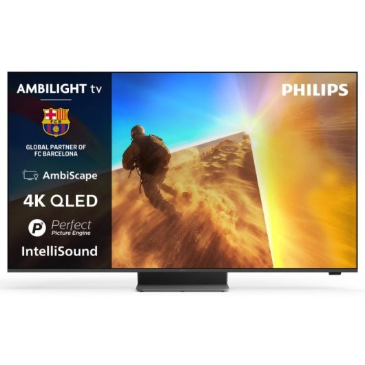 TV Philips QLED 55PQS8701 55" 4K UltraHD 60Hz Smart TV Titan OS HDR10+ Ambilight