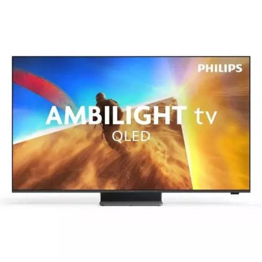 TV Philips QLED 55PQS8701 55" 4K UltraHD 60Hz Smart TV Titan OS HDR10+ Ambilight