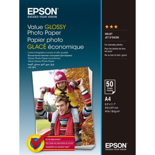Fotopapier Epson Value Glossy A4 Brillant