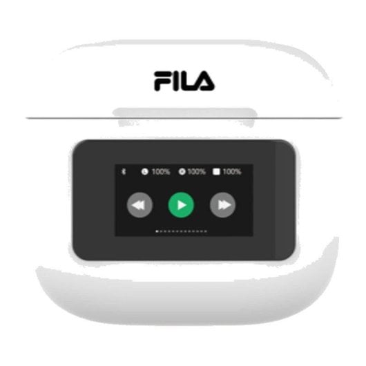 Auriculares Innova F48 inalámbricos Bluetooth TWS con pantalla táctil, blancos