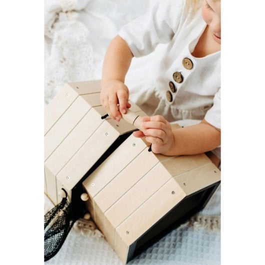 Ensemble Clapier SMALL FOOT Lapin Peluche et Accessoires Bois