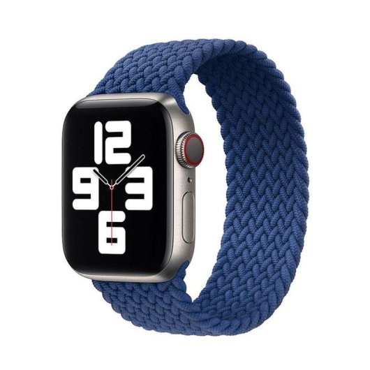 Bracelet INNOVA BAND7 Bleu Marine Nylon Tressé Compatible Apple Watch