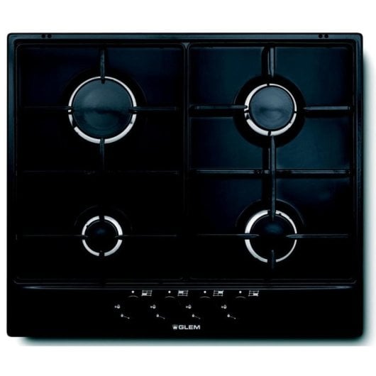 Placa de fogao a gas Glem GT64BK Integrada 60 cm 4 queimadores