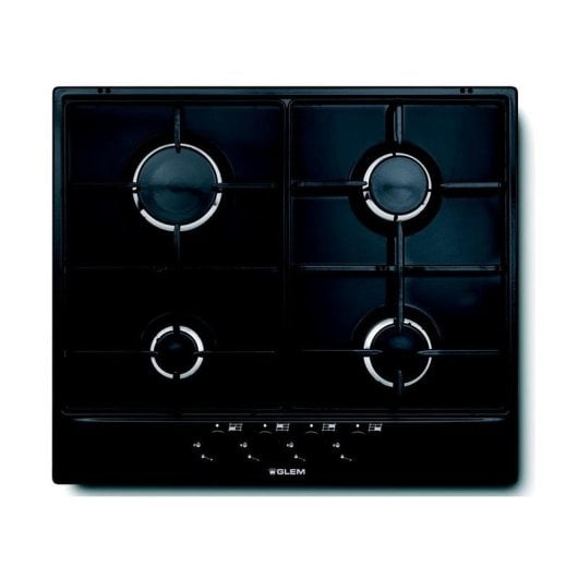 Placa de fogao a gas Glem GT64BK Integrada 60 cm 4 queimadores