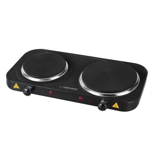 Placa de cozimento Esperanza EKH014K 2 queimadores 2500 W Preto