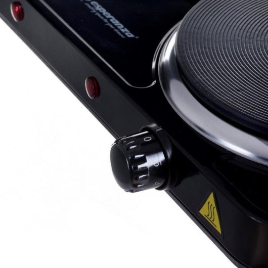 Placa de cozimento Esperanza EKH014K 2 queimadores 2500 W Preto