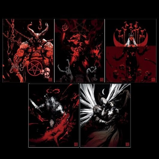 Póster FaNaTtik Diablo Edición Limitada 5 Pósters Firmado 35,56 x 27,94 cm