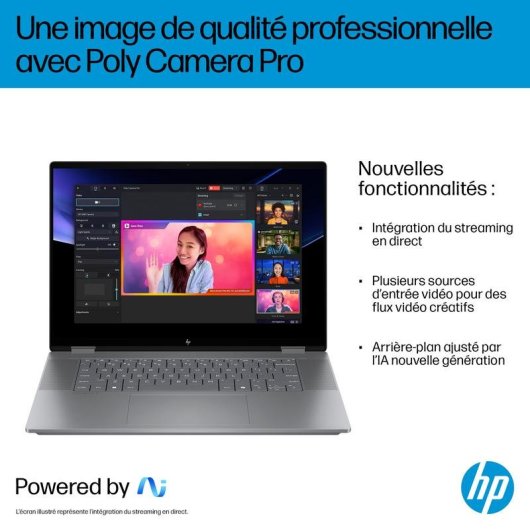 Ordinateur portable HP OmniBook X Flip 16 16" AMD Ryzen AI 7 350 24GB 512GB SSD AMD Radeon 860M Windows 11 Home