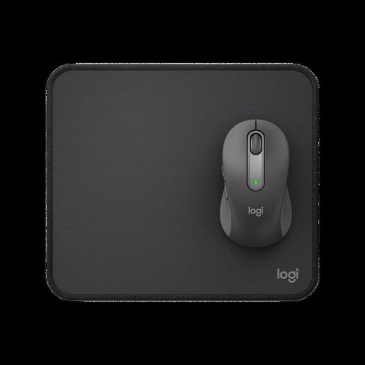 Ratón Logitech Signature M650 inalámbrico 4000 DPI negro con alfombrilla