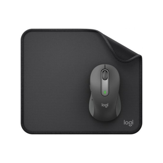 Ratón Logitech Signature M650 inalámbrico 4000 DPI negro con alfombrilla