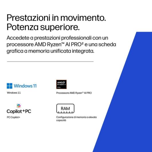 Portatile HP ZBook 8 16" AMD Ryzen AI 7 PRO 32GB 1TB SSD Windows 11 Pro
