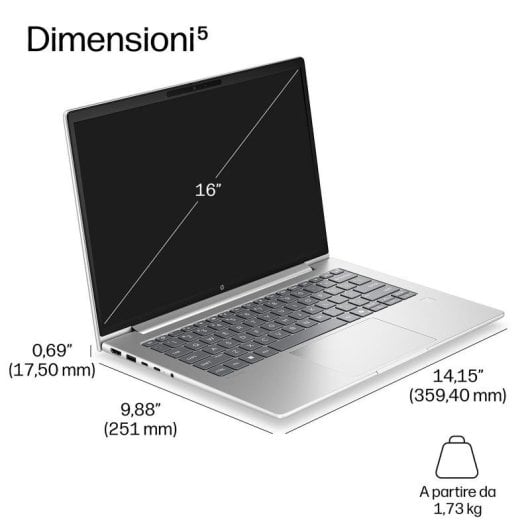 Portatile HP ProBook 4 G2i 16" Intel Core Ultra 7 24GB 512GB SSD Windows 11 Pro