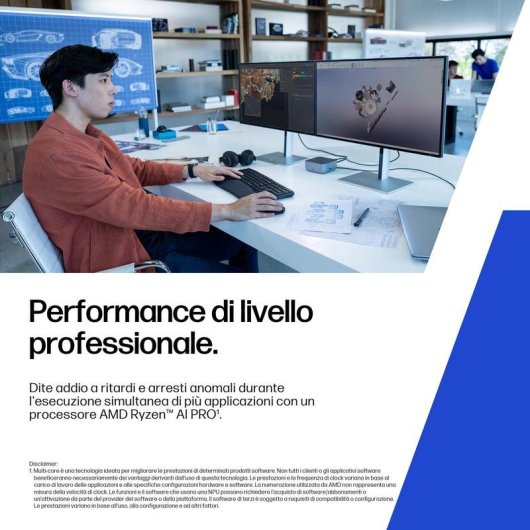 Portatile HP ZBook 8 G1ak 14" AMD Ryzen AI 7 PRO 350 32GB 1TB SSD Windows 11 Pro