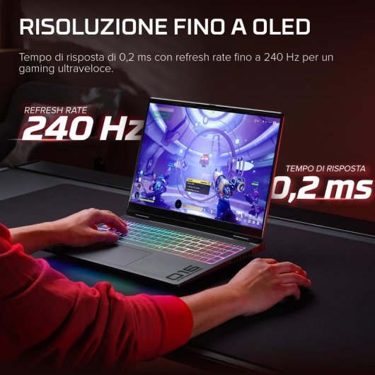 Portatile HP HyperX OMEN MAX 16 16" AMD Ryzen AI 9 475 32GB 1TB SSD RTX 5070 Ti Windows 11