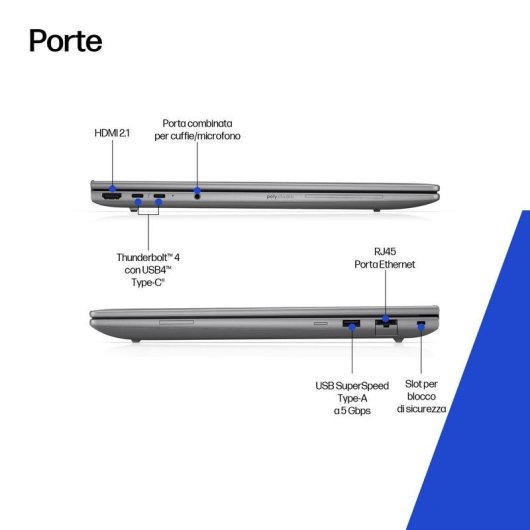 Portatile HP ZBook 8 G1i 14" Intel Core Ultra 7 255H 16GB 512GB SSD RTX 500 Ada