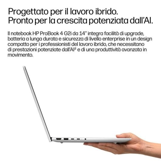 Portatile HP ProBook 4 G2i 14" Intel Core 5 32GB 512GB SSD Windows 11 Pro