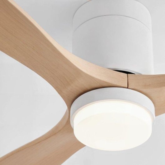 Ventoinha de Teto com Luz SWEISS Flow22 40W 3 Pás 6 Velocidades Comando Função Inverno