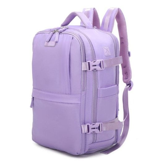 Mochila de cabina RAYKONG 40x30x20 cm 24 L impermeable portátil 16" morada
