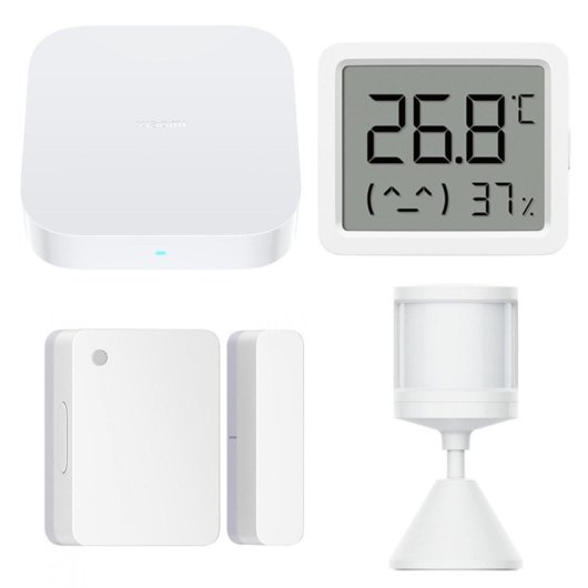 Xiaomi Smart Home Hub 2 + Sensor Temperatura/Humedad + Sensor Puerta/Ventanas + Sensor Movimiento
