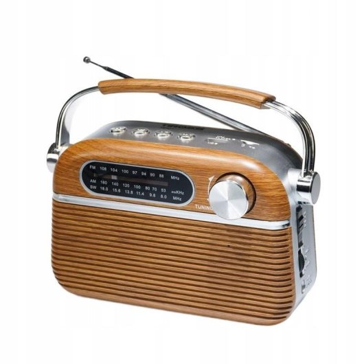 Radio portable Tiross TS-461 Bluetooth USB FM AM SW retro marrón