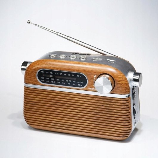 Radio portable Tiross TS-461 Bluetooth USB FM AM SW retro marrón