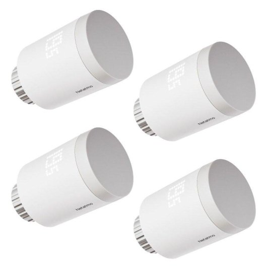 Têtes thermostatiques Netatmo Pack de 4 Sans fil pour chauffage