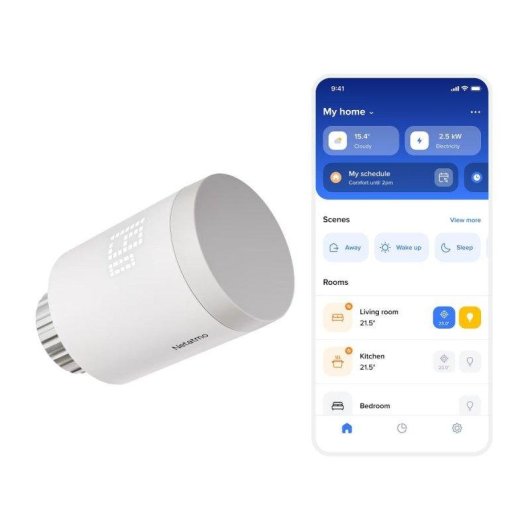 Têtes thermostatiques Netatmo Pack de 4 Sans fil pour chauffage