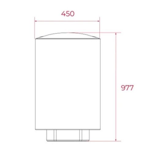 Termo eléctrico Teka 100L 1500W vertical con Wi-Fi