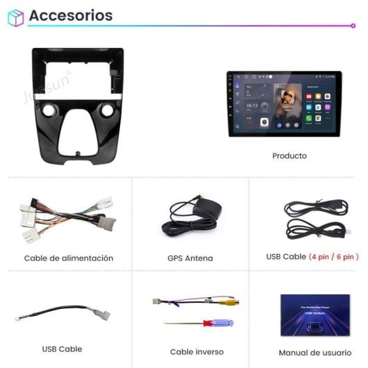 Autoradio Android15 Carplay Citroen C1 Peugeot 108 Aygo II 4 Go + 64 Go