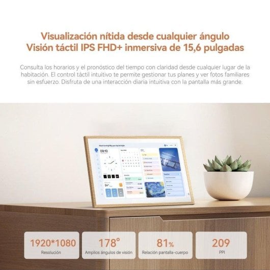 Calendrier numérique familial tactile Blackview NEST 15,6" FHD+ WiFi 6 cadre photo