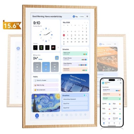 Calendrier numérique familial tactile Blackview NEST 15,6" FHD+ WiFi 6 cadre photo