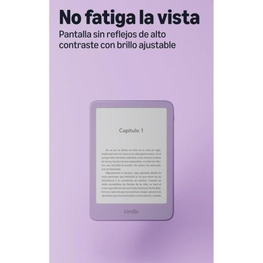 Libro Electrónico Amazon Kindle (última generación) WiFi 6" 16GB con Publicidad Morado