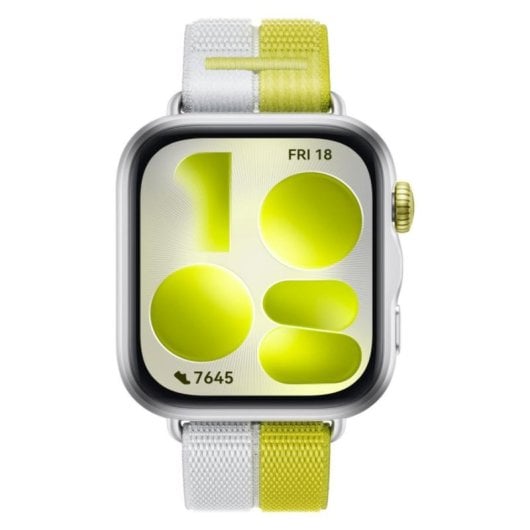 Huawei WATCH Fit 5 GPS NFC 42,9 mm Boîtier Argent Bracelet Vert et Gris Taille Unique