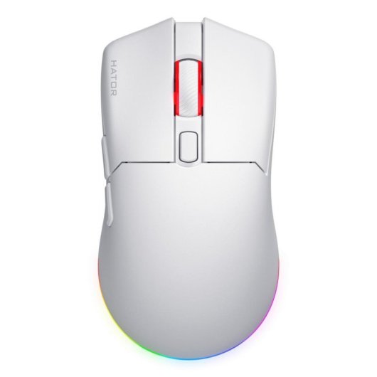 Souris HATOR Pulsar 4 Gaming 2,4 GHz Bluetooth USB 16000 DPI Blanc RGB