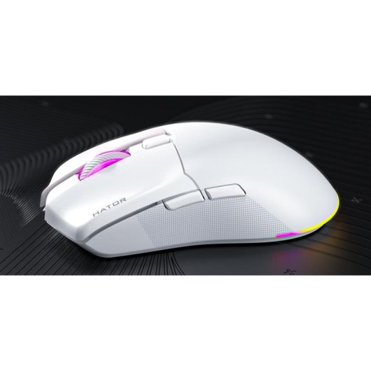 Souris HATOR Pulsar 4 Gaming 2,4 GHz Bluetooth USB 16000 DPI Blanc RGB