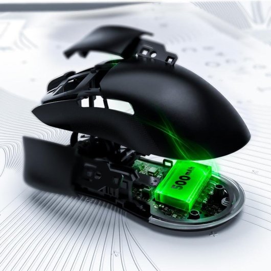 Ratón HATOR Pulsar 4 Gaming 2,4 GHz Bluetooth USB-C 16000 DPI Noir