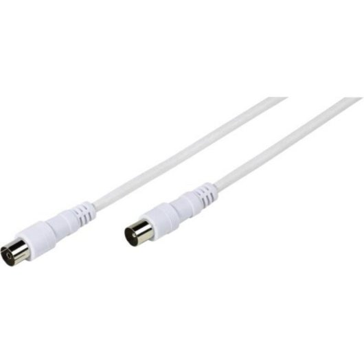 Koaxialkabel Vivanco VVANX15MFW 1,5 m Weiß Doppelabschirmung 75 Ohm