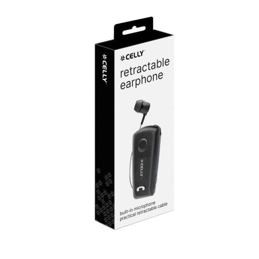 Celly BHCLIP kabellose USB-C Kopfhörer mit Geräuschunterdrückung und Clip schwarz